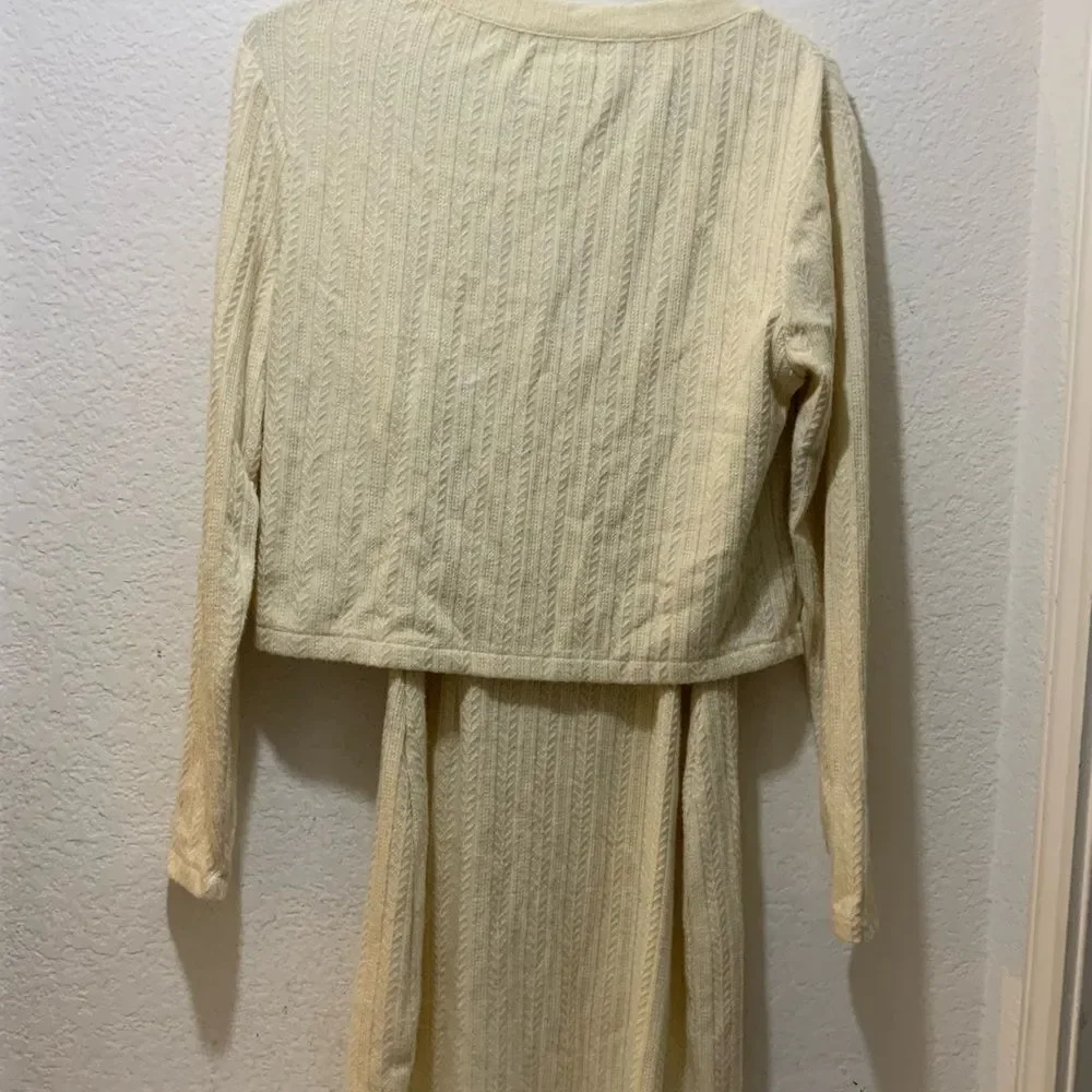 SAYLOR Tirzah Sweater Dress in Ivory XS - Picture 8 of 14